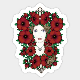 Beautiful Poppies Sticker